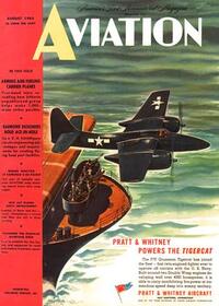 Aviation Week & Space Technology August 1945 Magazine Back Copies Magizines Mags