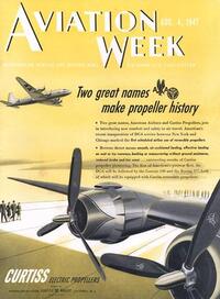 Aviation Week & Space Technology August 1947 Magazine Back Copies Magizines Mags