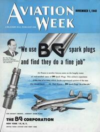 Aviation Week & Space Technology November 1948 Magazine Back Copies Magizines Mags