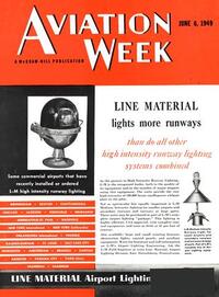 Aviation Week & Space Technology June 1949 magazine back issue cover image