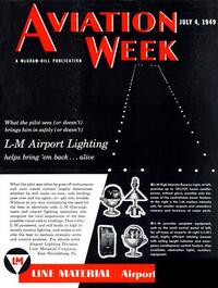Aviation Week & Space Technology July 1949 magazine back issue cover image