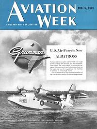 Aviation Week & Space Technology December 1949 magazine back issue cover image
