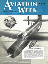Aviation Week & Space Technology December 1951 Magazine Back Copies Magizines Mags