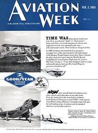 Aviation Week & Space Technology February 1953 Magazine Back Copies Magizines Mags