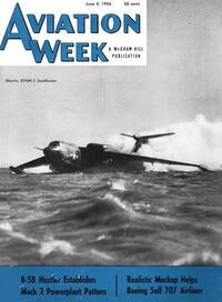 Aviation Week & Space Technology June 1956 magazine back issue cover image