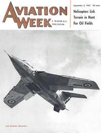 Aviation Week & Space Technology September 1957 magazine back issue cover image