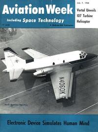 Aviation Week & Space Technology July 1958 Magazine Back Copies Magizines Mags