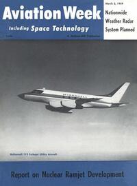 Aviation Week & Space Technology March 1959 magazine back issue cover image