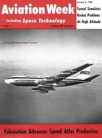 Aviation Week & Space Technology January 1960 Magazine Back Copies Magizines Mags