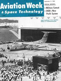 Aviation Week & Space Technology September 1963 magazine back issue cover image