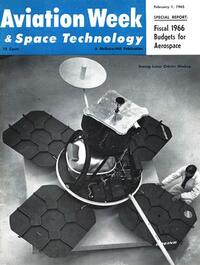 Aviation Week & Space Technology February 1965 magazine back issue cover image