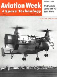 Aviation Week & Space Technology September 1965 magazine back issue cover image