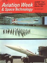 Aviation Week & Space Technology January 1968 magazine back issue cover image