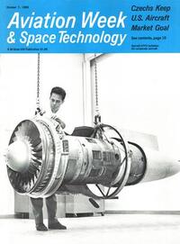 Aviation Week & Space Technology October 1968 magazine back issue cover image