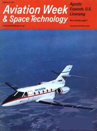 Aviation Week & Space Technology February 1971 magazine back issue cover image