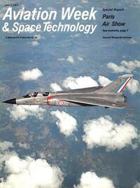 Aviation Week & Space Technology June 1971 magazine back issue cover image