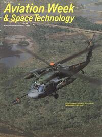 Aviation Week & Space Technology April 1984 magazine back issue cover image