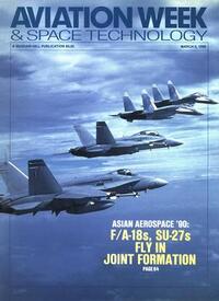 Aviation Week & Space Technology March 1990 magazine back issue cover image