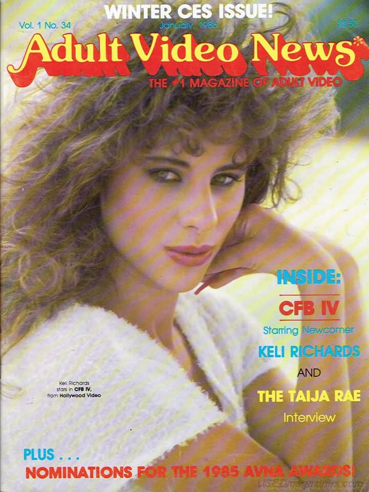 AVN (Adult Video News) January 1986 magazine back issue AVN (Adult Video News) magizine back copy 