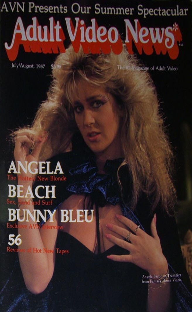 AVN (Adult Video News) July/August 1987 magazine back issue AVN (Adult Video News) magizine back copy 