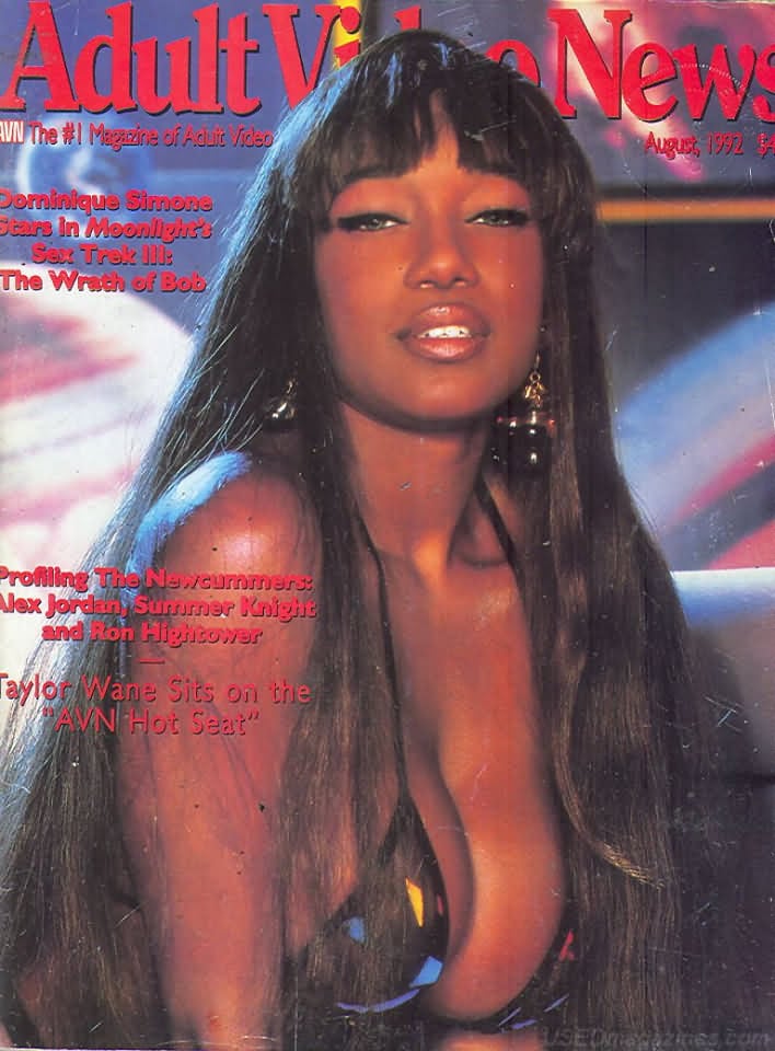 AVN (Adult Video News) August 1992 magazine back issue AVN (Adult Video News) magizine back copy 