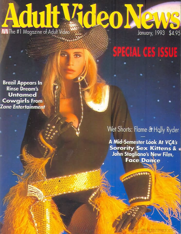 AVN (Adult Video News) January 1993 magazine back issue AVN (Adult Video News) magizine back copy 