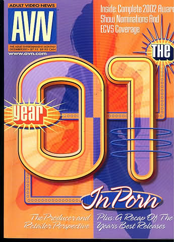 AVN (Adult Video News) December 2001 magazine back issue AVN (Adult Video News) magizine back copy 