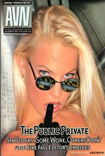 AVN (Adult Video News) November 2002 magazine back issue AVN (Adult Video News) magizine back copy 