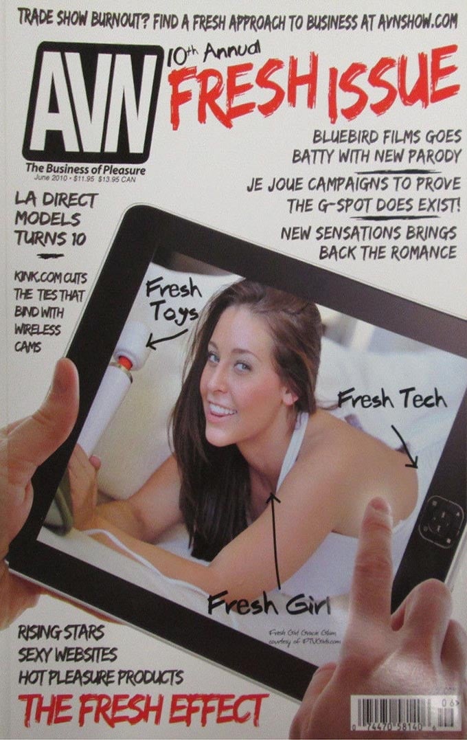 AVN (Adult Video News) June 2010 magazine back issue AVN (Adult Video News) magizine back copy 