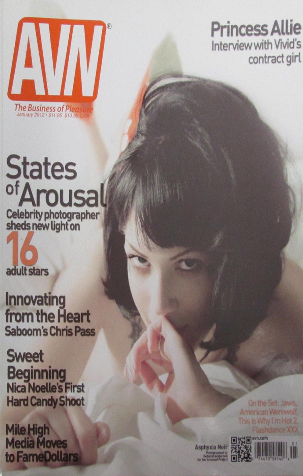 AVN (Adult Video News) January 2012 magazine back issue AVN (Adult Video News) magizine back copy 