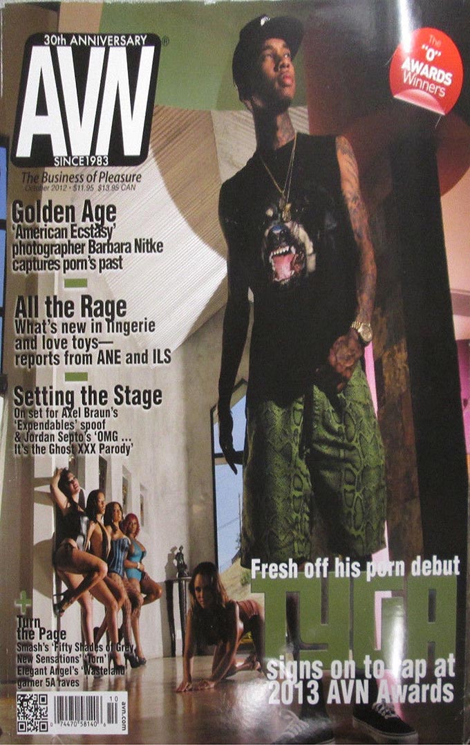 AVN (Adult Video News) October 2012 magazine back issue AVN (Adult Video News) magizine back copy 
