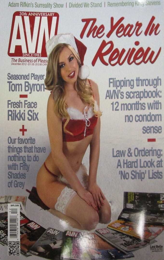 AVN (Adult Video News) December 2012 magazine back issue AVN (Adult Video News) magizine back copy 