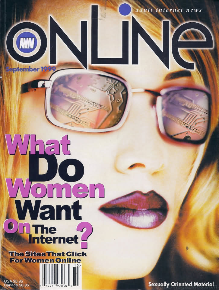 AVN Online September 1999 magazine back issue AVN Online magizine back copy 