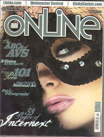 AVN Online April 2003 magazine back issue AVN Online magizine back copy 