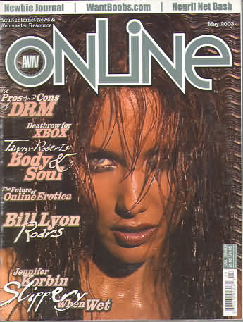 AVN Online May 2003 magazine back issue AVN Online magizine back copy 