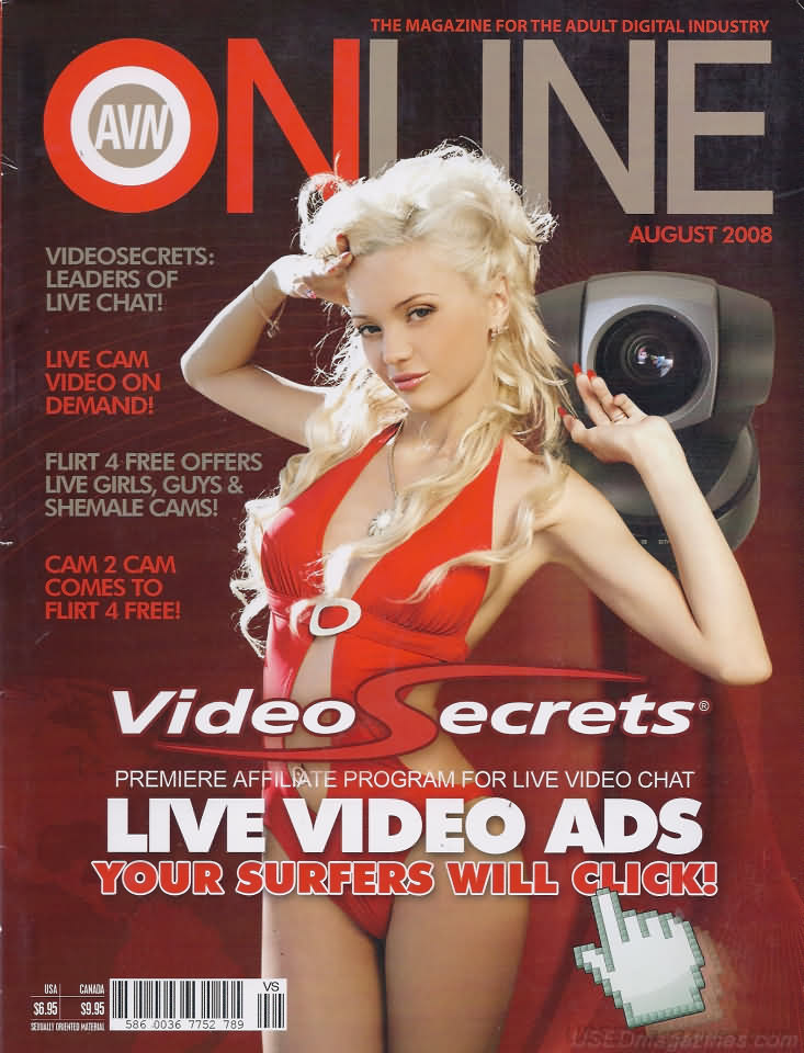 AVN Online August 2008, , Video Secrets: Leaders Of Live Chat!