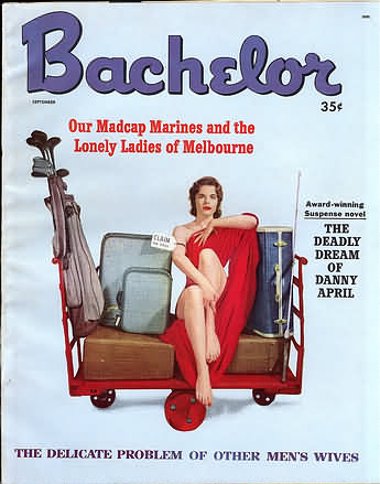 Bachelor September 1958 magazine back issue Bachelor magizine back copy 