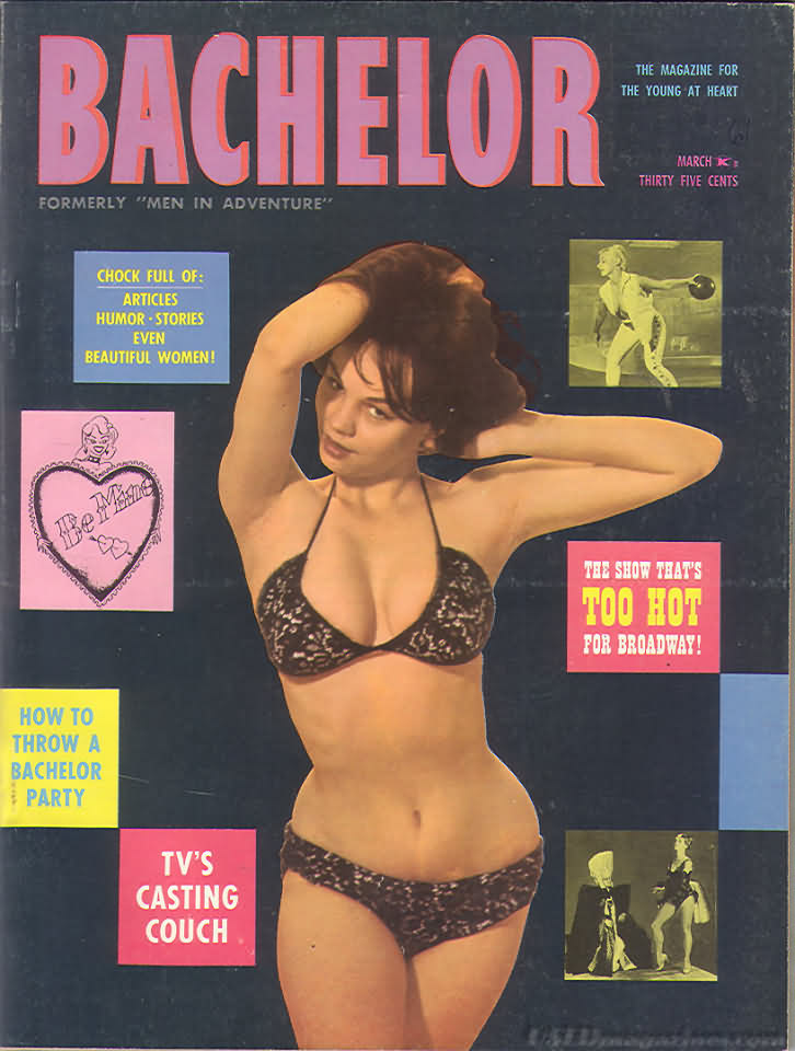 Bachelor March 1961 magazine back issue Bachelor magizine back copy 