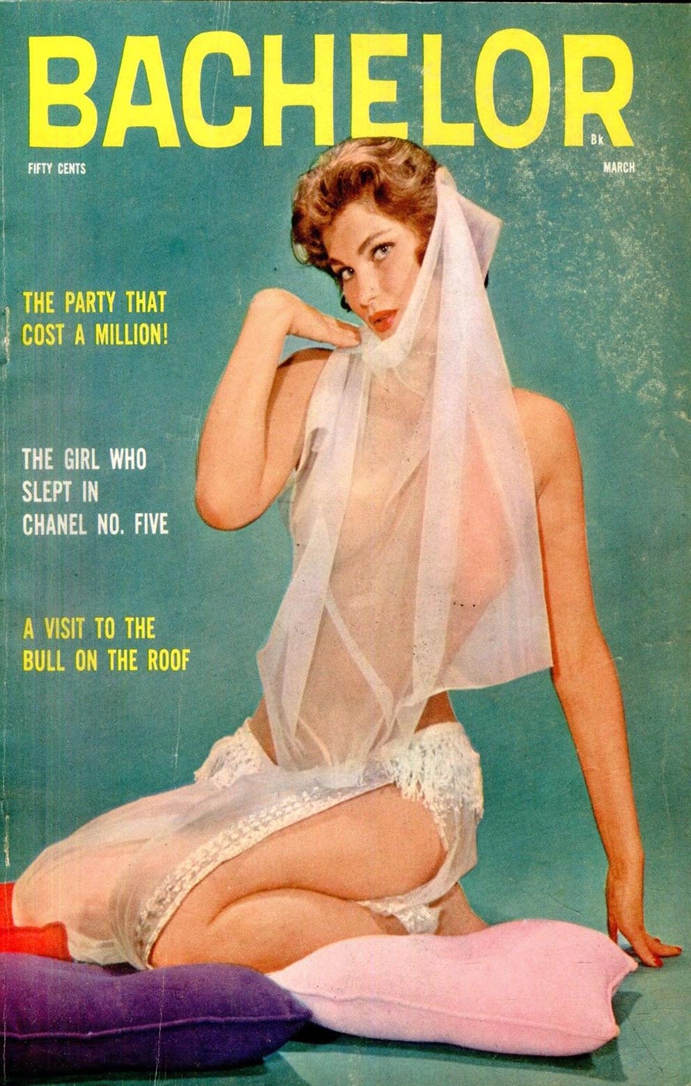 Bachelor March 1963 magazine back issue Bachelor magizine back copy 