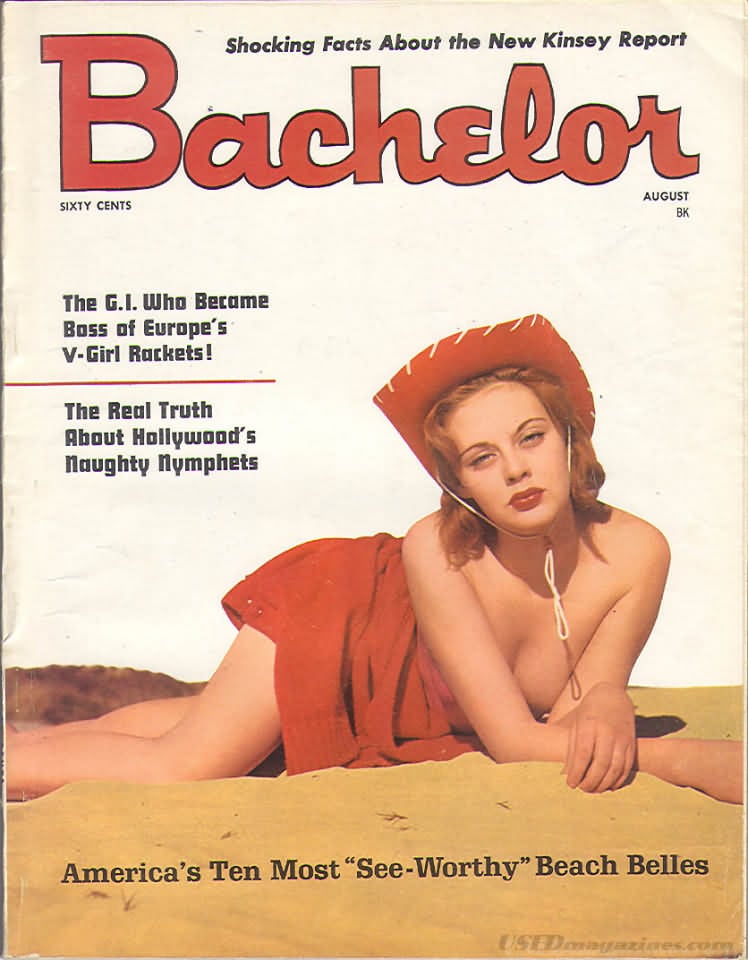 Bachelor August 1965 magazine back issue Bachelor magizine back copy 