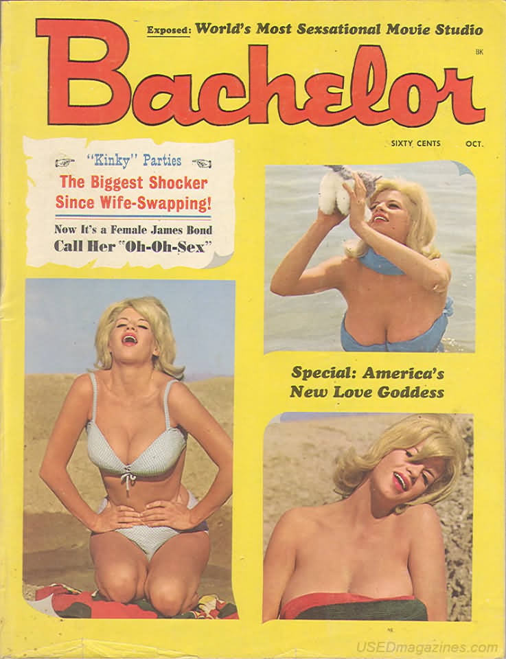 Bachelor October 1965 magazine back issue Bachelor magizine back copy 
