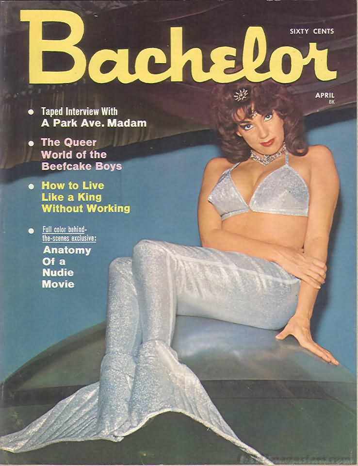 Bachelor April 1966 magazine back issue Bachelor magizine back copy 