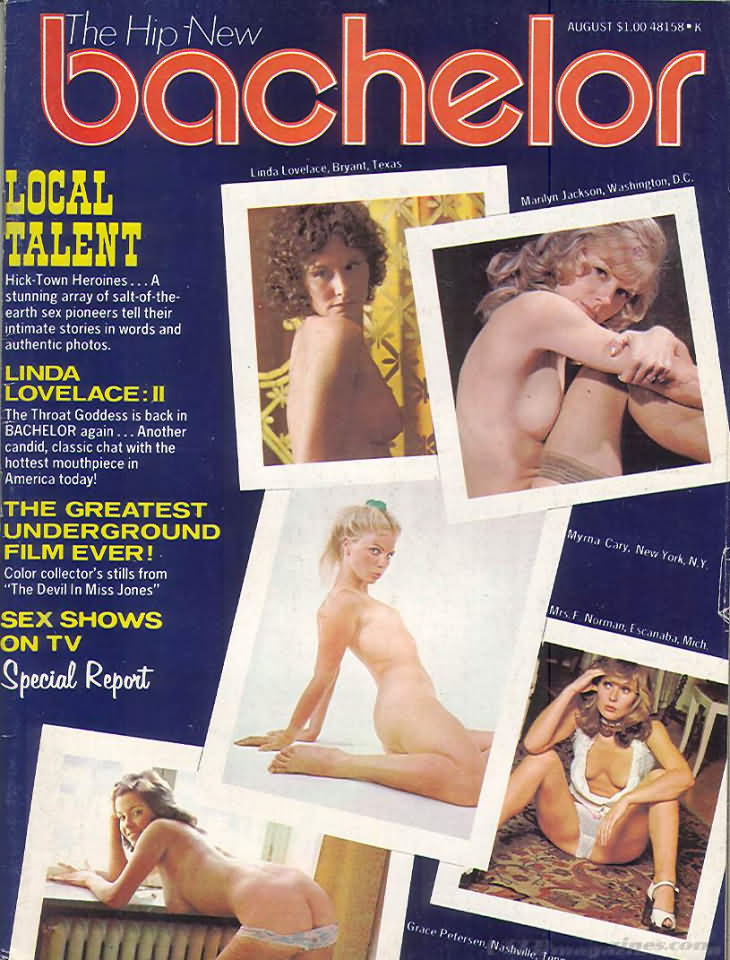 Bachelor August 1973 magazine back issue Bachelor magizine back copy 