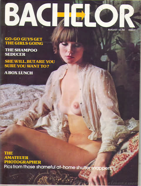 Bachelor August 1975 magazine back issue Bachelor magizine back copy 