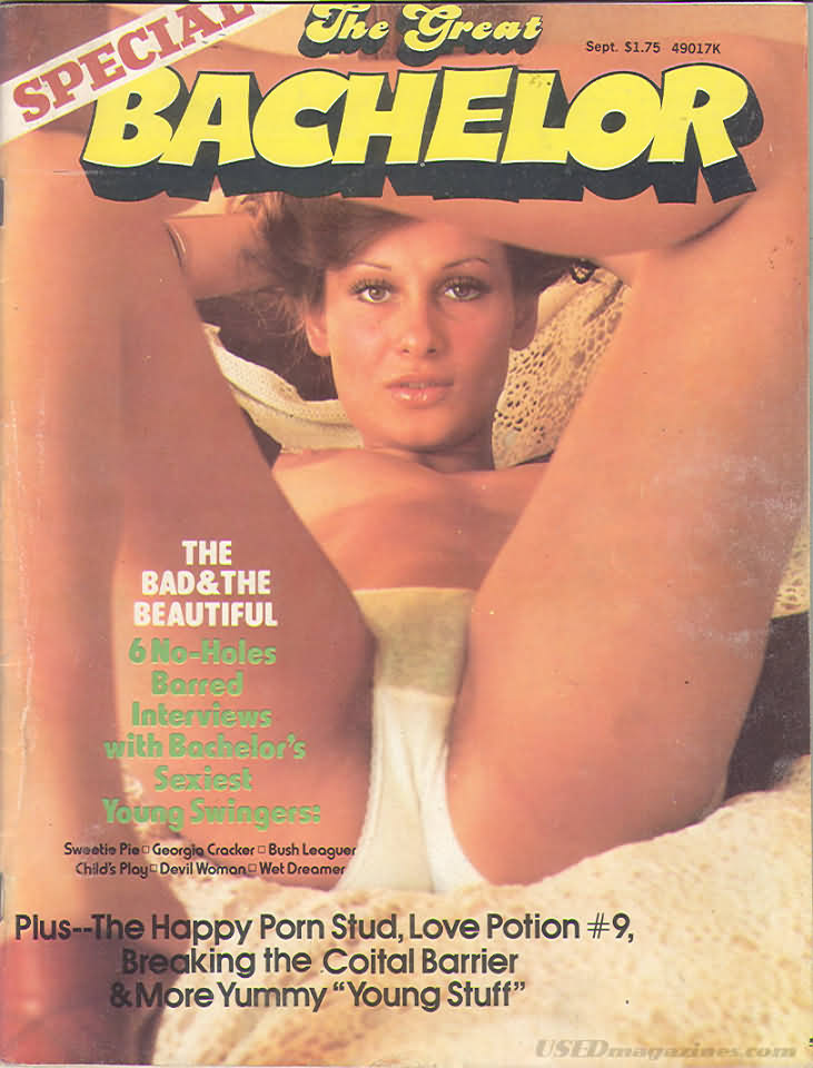Bachelor September 1976 magazine back issue Bachelor magizine back copy 