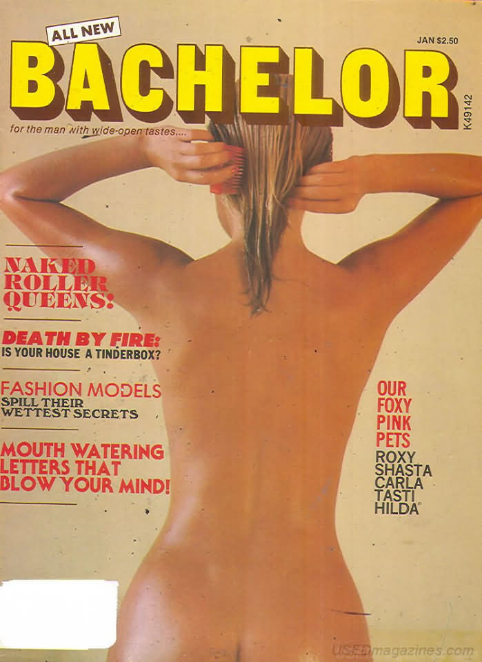 Bachelor January 1980 magazine back issue Bachelor magizine back copy 