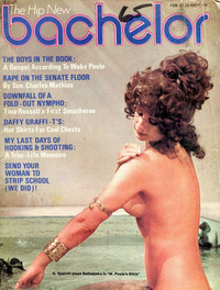 Bachelor February 1974 magazine back issue cover image