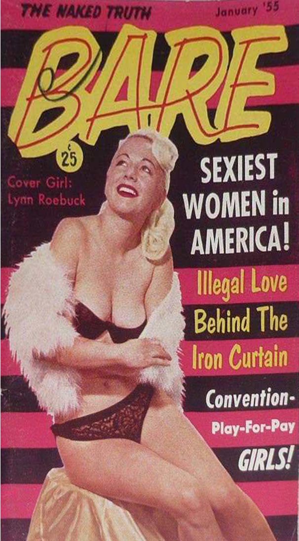 Bare January 1955 magazine back issue Bare magizine back copy 