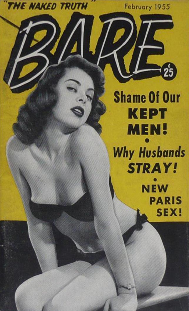 Bare February 1955 magazine back issue Bare magizine back copy 