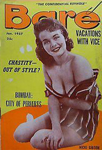 Bare January 1957 magazine back issue